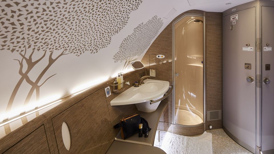 Emirates' A380s already offer two shower suites for first class flyers.