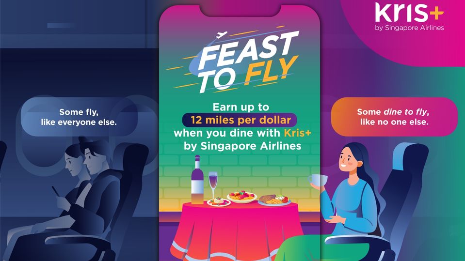 The Kris+ Feast to Fly promotion turn meals into miles.
