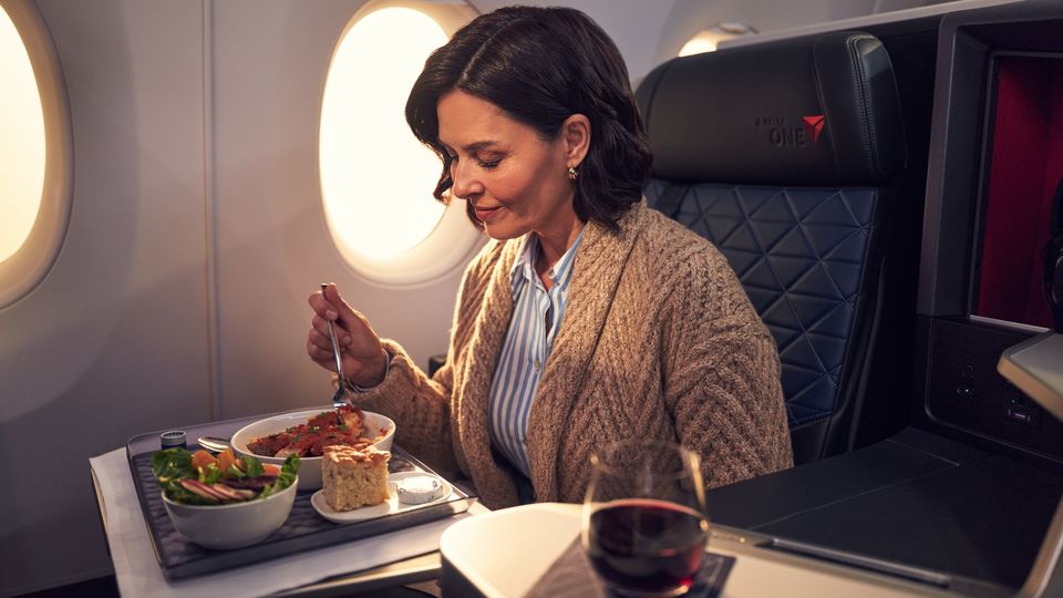 Plan where meals fit into your inflight work schedule.
