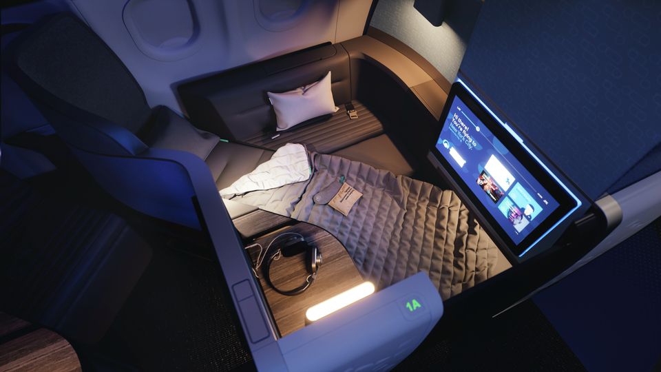 JetBlue's A321LR Mint Studio.