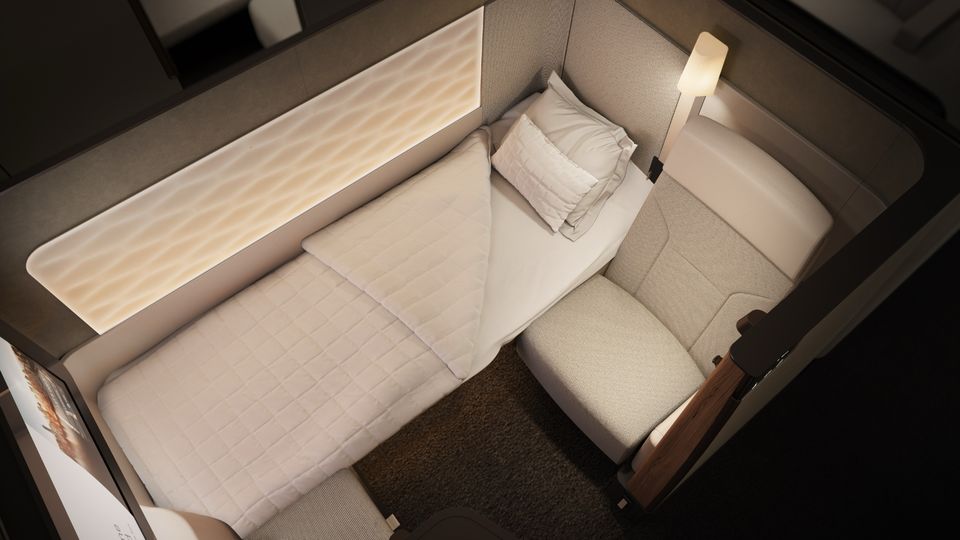 Qantas A350 first class.