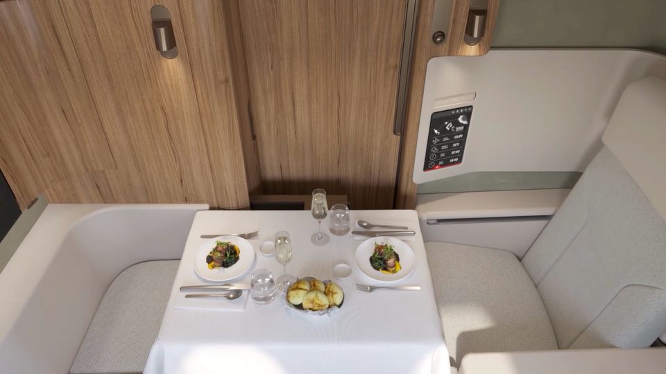 Qantas A350 first class.