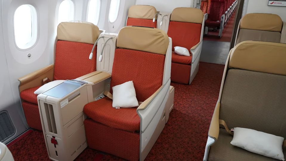 Air India's original 787-8 business class.