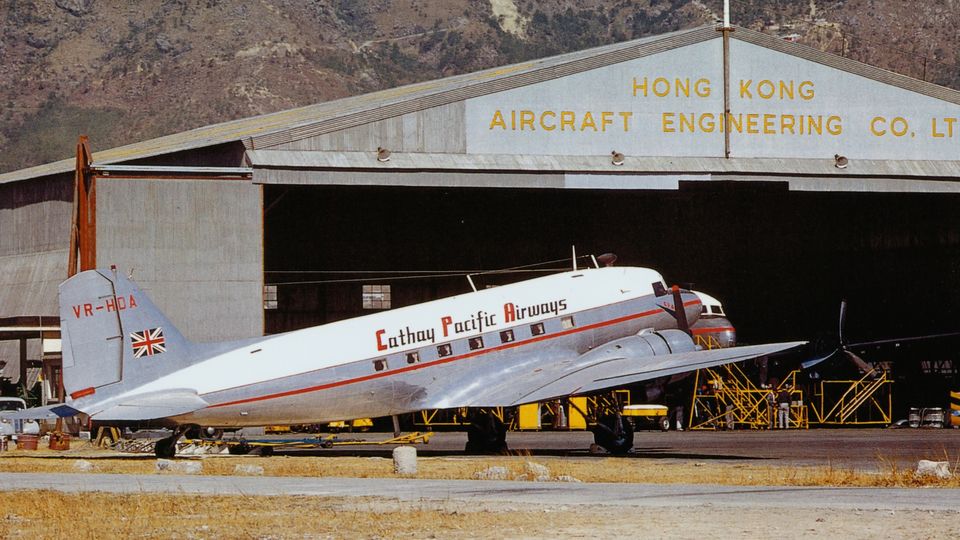 Cathay Pacific's Betsy Beer is named for the airline's first plane, this DC-3.