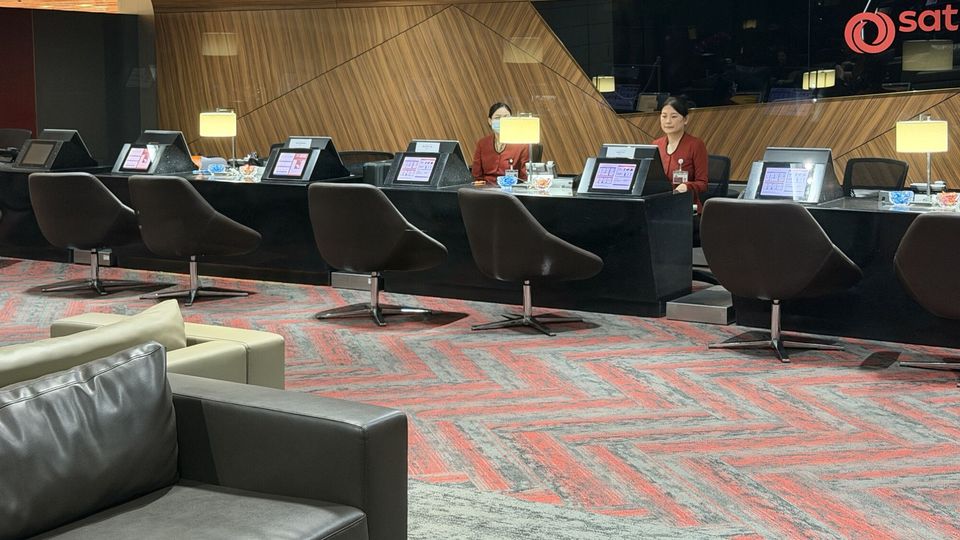 The SATS Premier Check-in Lounge at Changi T1.. Nick McGlynn, LinkedIn.