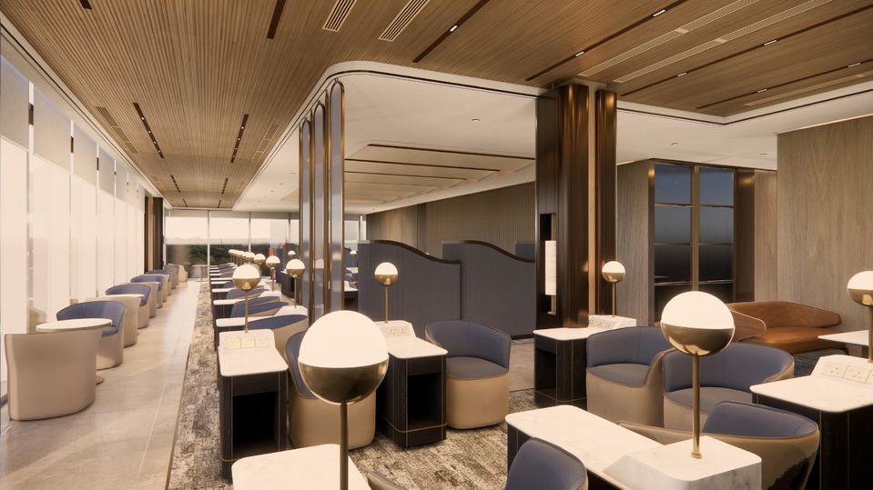Singapore Airlines' new Melbourne lounge.. Mode Design.