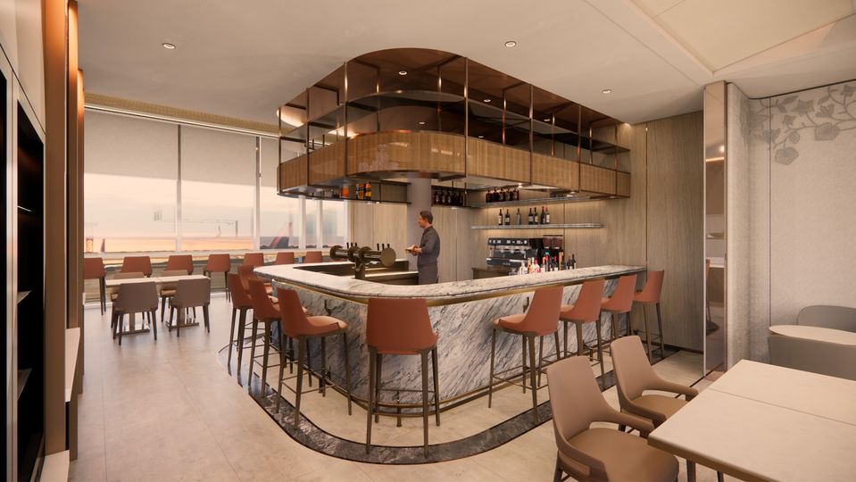 A sneak peek at Singapore Airlines' new Melbourne lounge.. Mode Design.