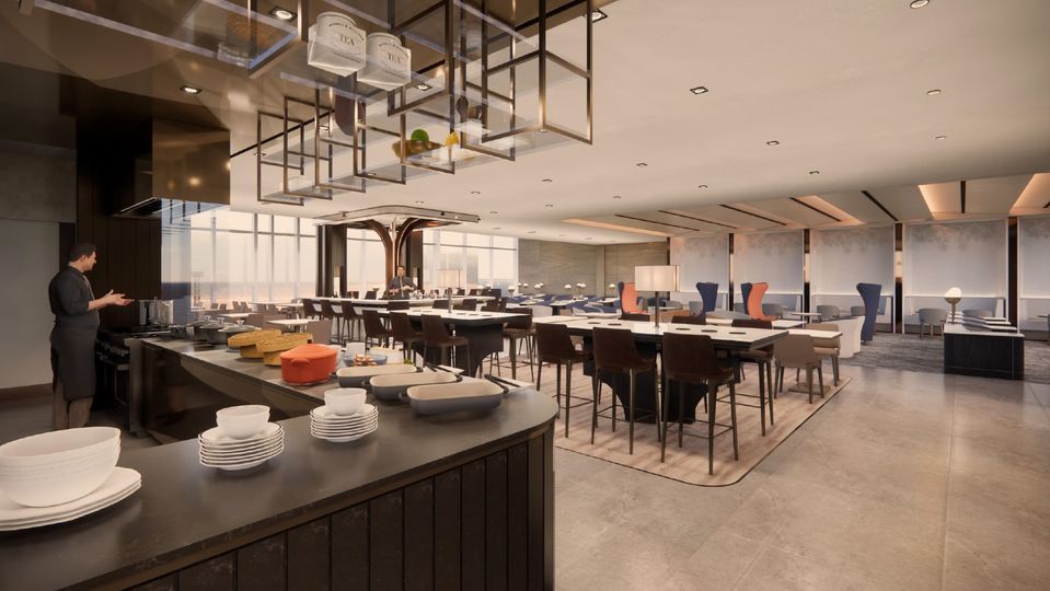 Singapore Airlines' new Melbourne lounge.. Mode Design.