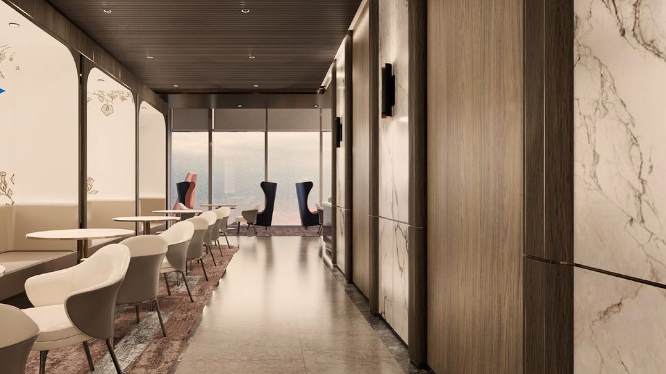 Singapore Airlines' new Melbourne lounge.. Mode Design.