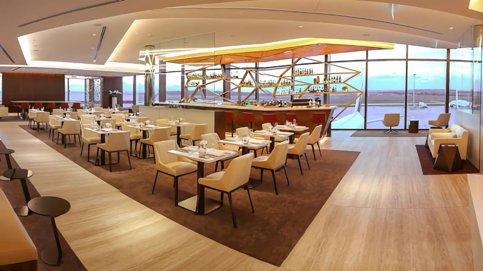 The original Etihad Lounge at Melbourne Airport.