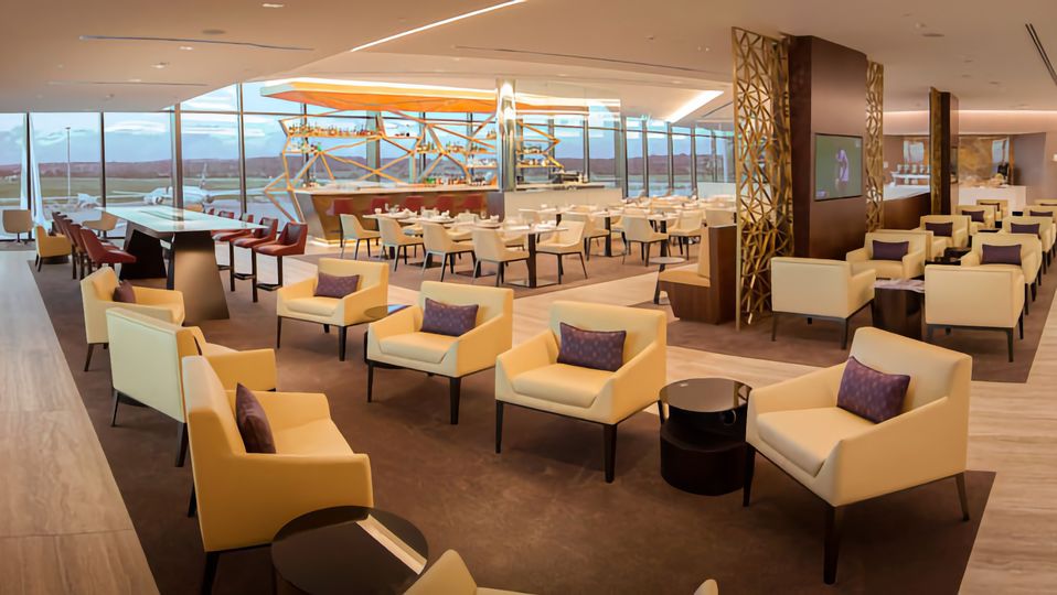 The original Etihad Lounge at Melbourne Airport.