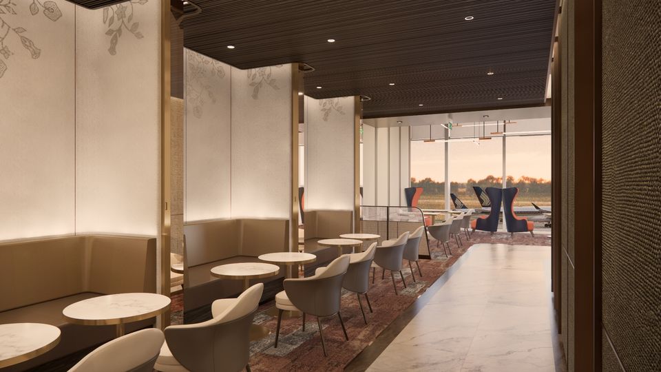 Singapore Airlines' all-new Melbourne first class lounge.