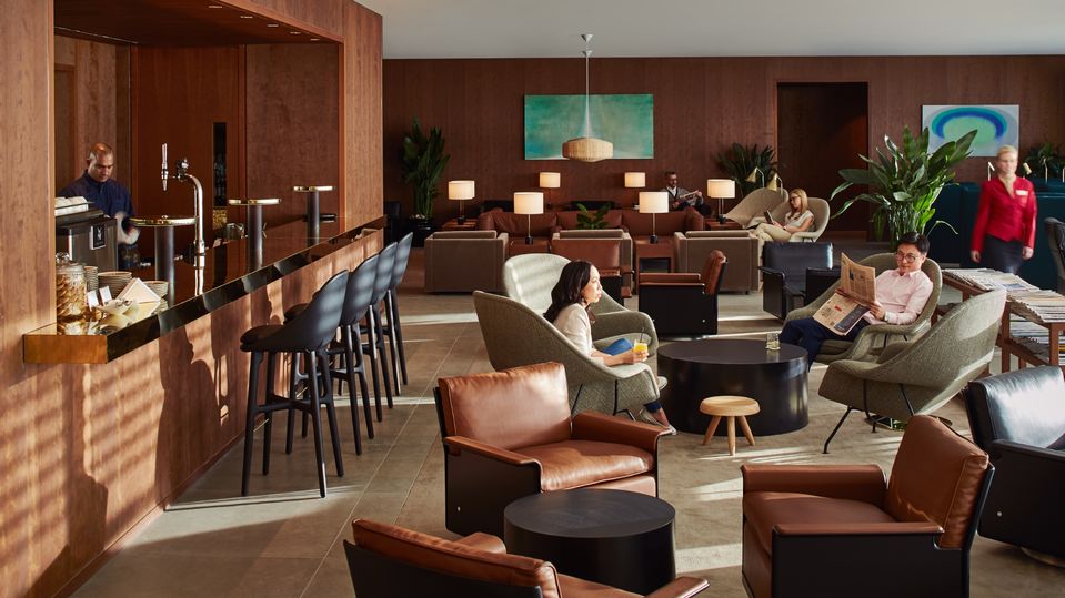 Cathay's London business class lounge is just next door, and always a great alternative...