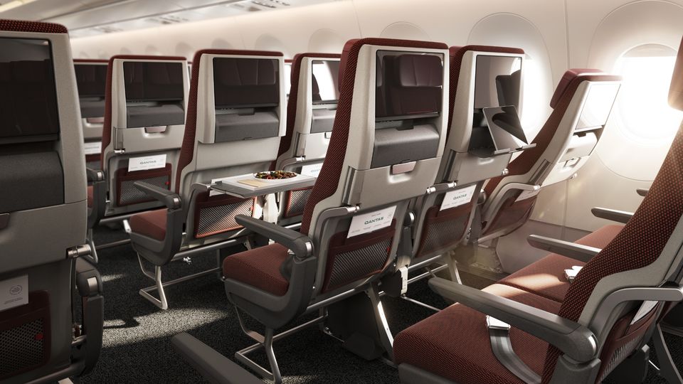Some rows of A350 economy will gain legroom, and some will lose...