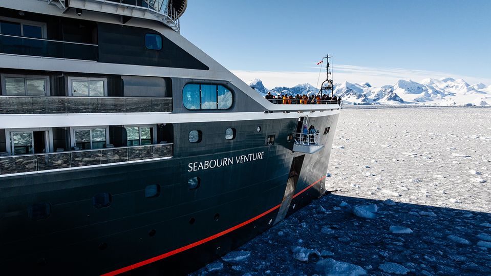 Seabourn Venture getting closer to sites than you ever thought possible.