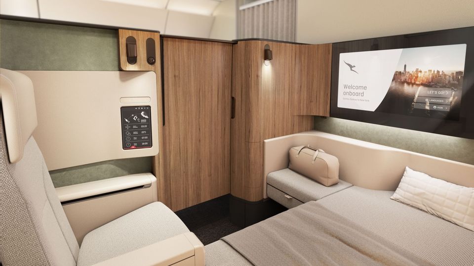 On these trans-Tasman flights, the A350's six first class suites might be available only to Platinum and Platinum One frequent flyers when selecting their seat.