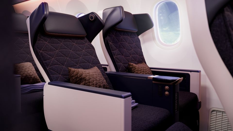 Riyadh Air's 787 premium economy seats could conceivably double as short-haul A321neo business class.