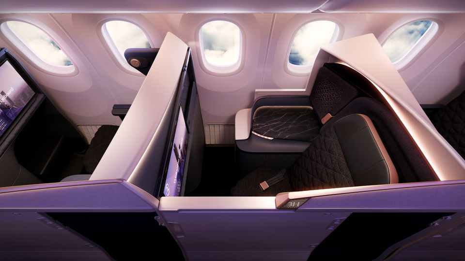 Riyadh Air's 787 business class suite.