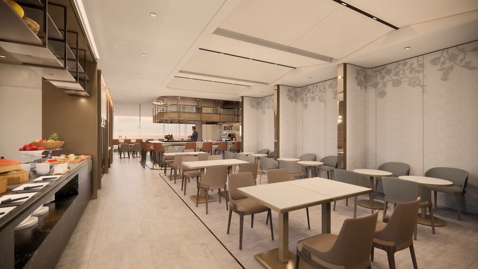 Singapore Airlines' all-new Melbourne SilverKris lounge.