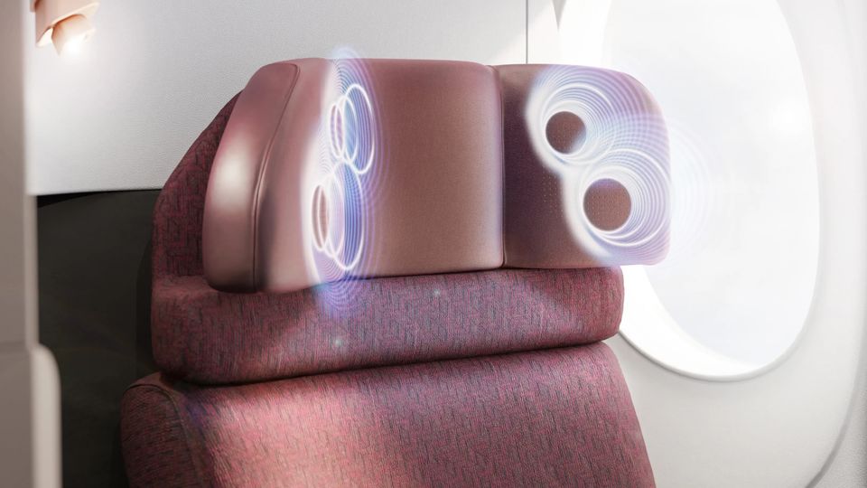 JAL's new 787-9 will include these 'surround-sound' headrest speakers.