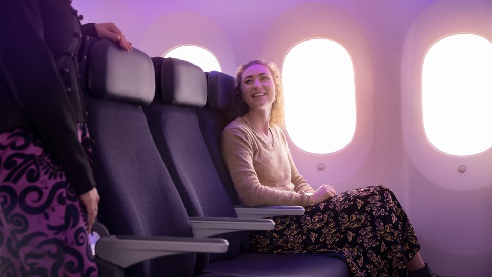 The 777s are getting a refreshed version of the Boeing 787 economy seat.