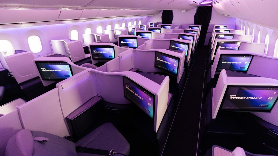 All Air New Zealand 787s will continue using Safran's Visa business class seat.