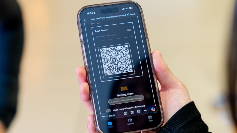Each fast Track booking includes a QR code to show airport staff.