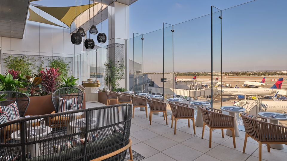 The Delta One Lounge at LAX also has an outdoor terrace.