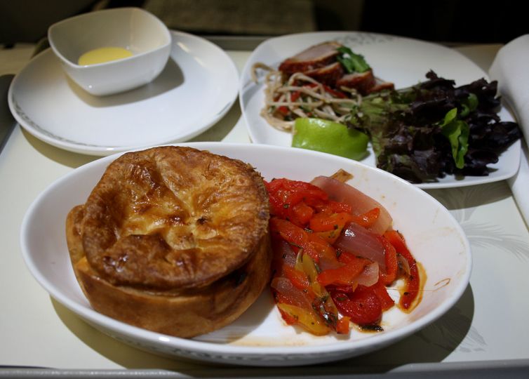 On the side, a Peking duck & soba noodle salad – but the pie was the star.