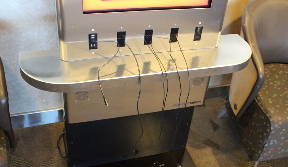 There's no way to secure your phone, so you'll want to be sitting nearby...