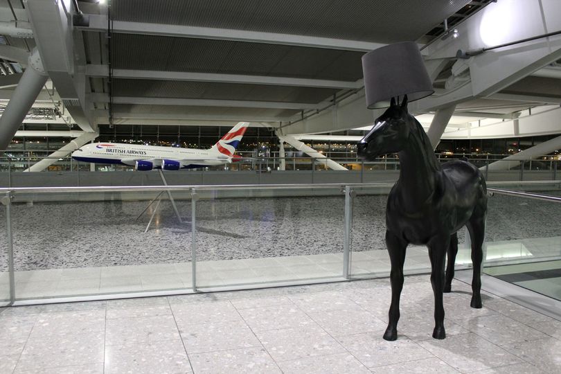 If you see a British Airways A380 and a horse sculpture, you're in the right place...
