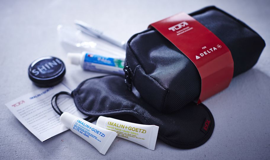 Delta's TUMI amenity kit bags are much more than single-use disposables.