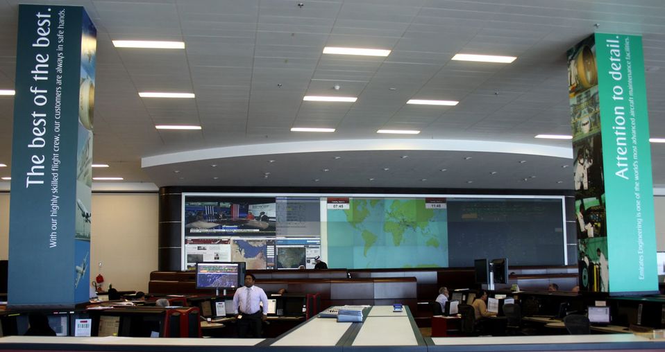 Emirates' Network Control Centre – or Mission Control Centre, if you will.