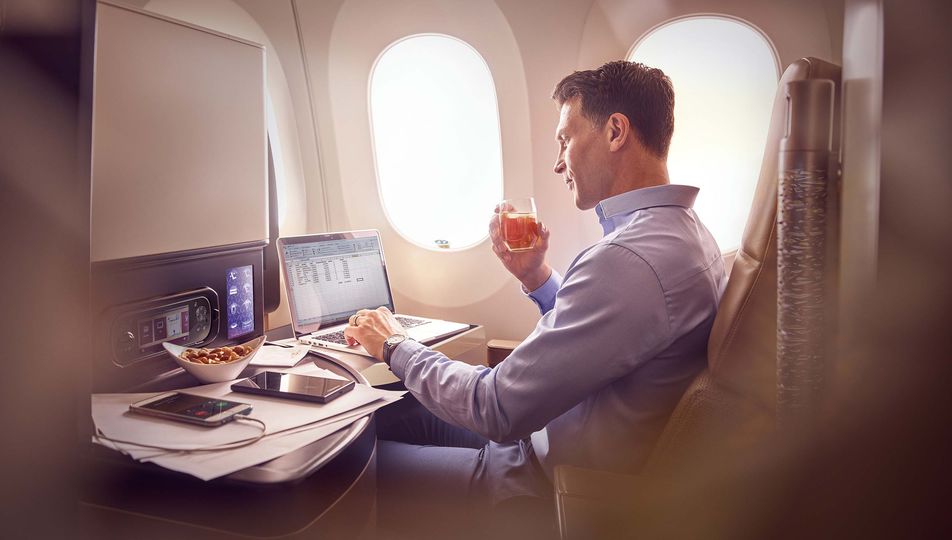 Etihad Boeing 787 business class