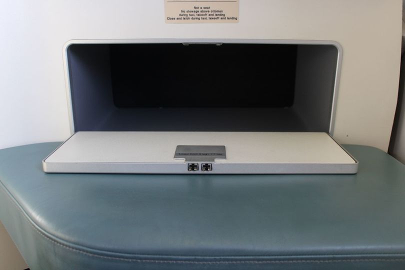 Korean Air Airbus A330-300 business class storage
