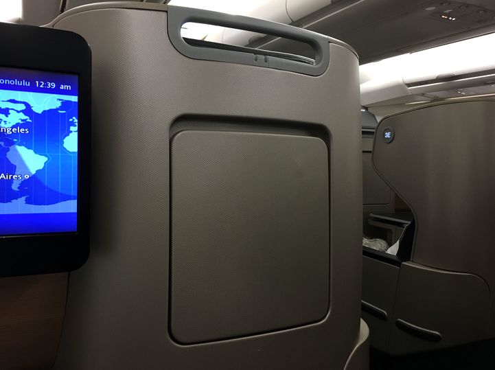 Qantas Airbus A330-300 business class literature pocket
