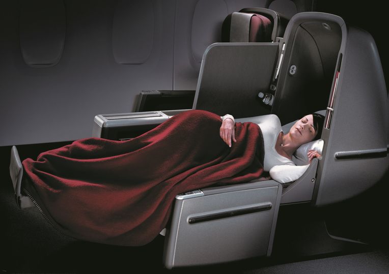 A new seat for a new aircraft: the Skybed II made its debut on the Airbus A380.