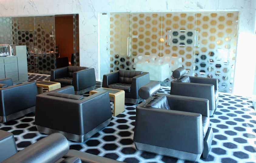 Meeting rooms at the Qantas First Lounge, Melbourne