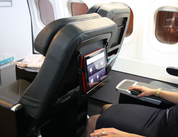 (You can fold the iPad holder away for extra laptop space)
