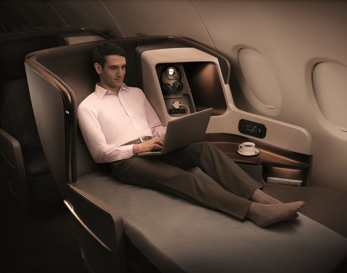 Stretch out and relax in Singapore Airlines' Airbus A350 business class