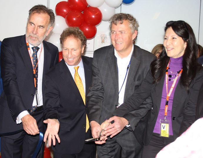 Left to right: Tourism Victoria CEO Leigh Harry, United SVP Global Sales Dave Hilfman, Melbourne Airport CEO Chris Woodruff and Acting US Consul General Amy Hyatt