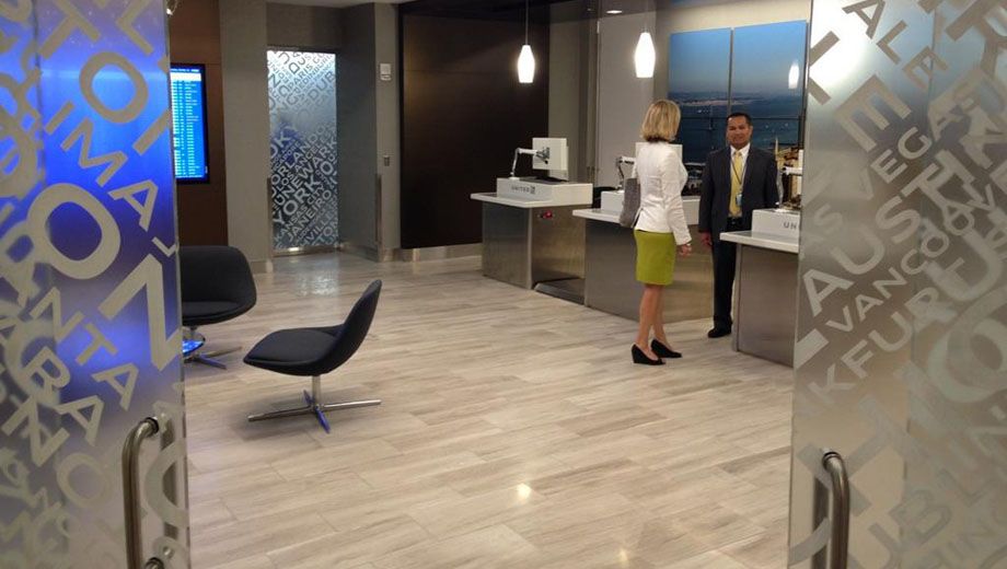 Step inside the Global Services and Global First check-in lobby. Chris McGinnis