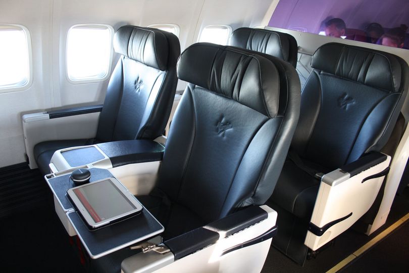 Just over $200 to fly up the front in Virgin Australia business class. Nice one!